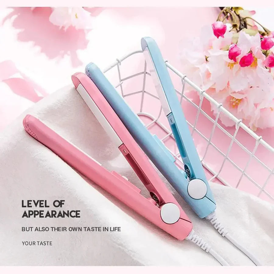 2in1 Portable Mini Travel Straightener & Curler